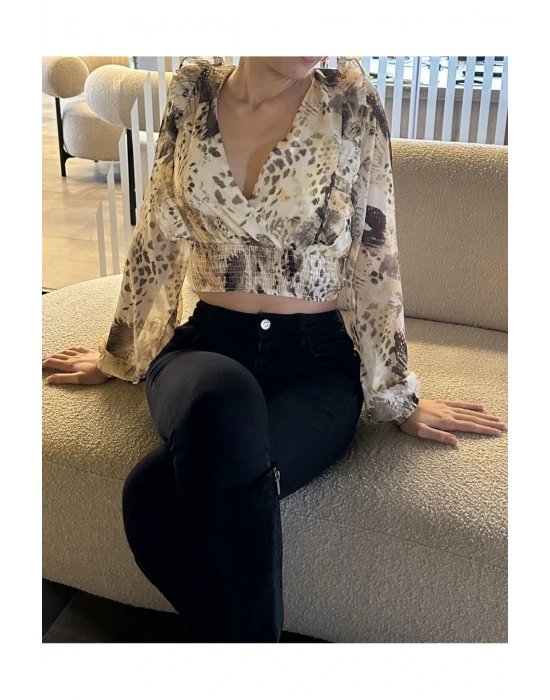 Desenli Bluz 24K23303