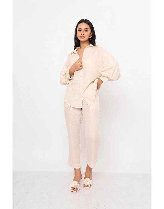 Premium Ekru Gömlek