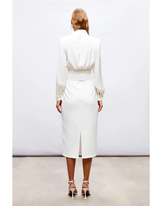 Kol Aksesuar Detaylı Bluz - Ekru