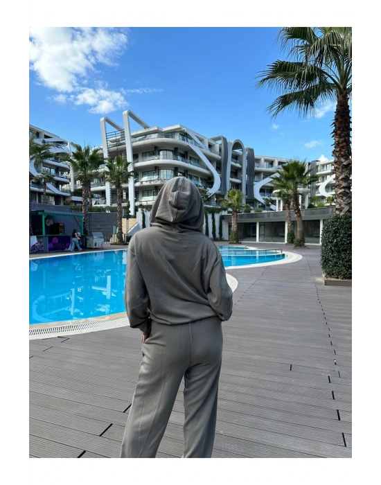 SWEAT HAKİ PANTOLON TAKIMI