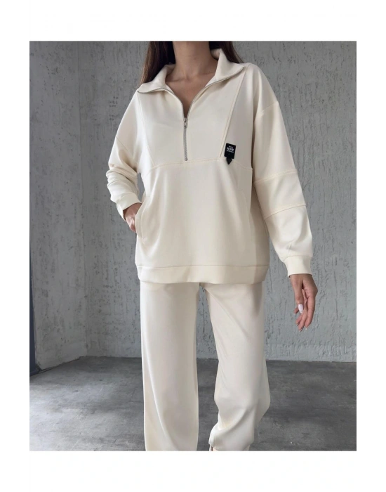 Fermuar Detaylı Eşofman Takım