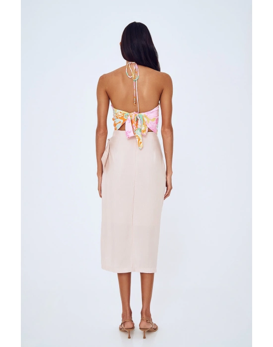 Beli Bağlamalı Anvelop Etek Taş