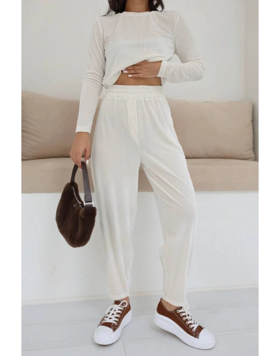 DESENLİ BLUZ - PANTOLON TAKIM