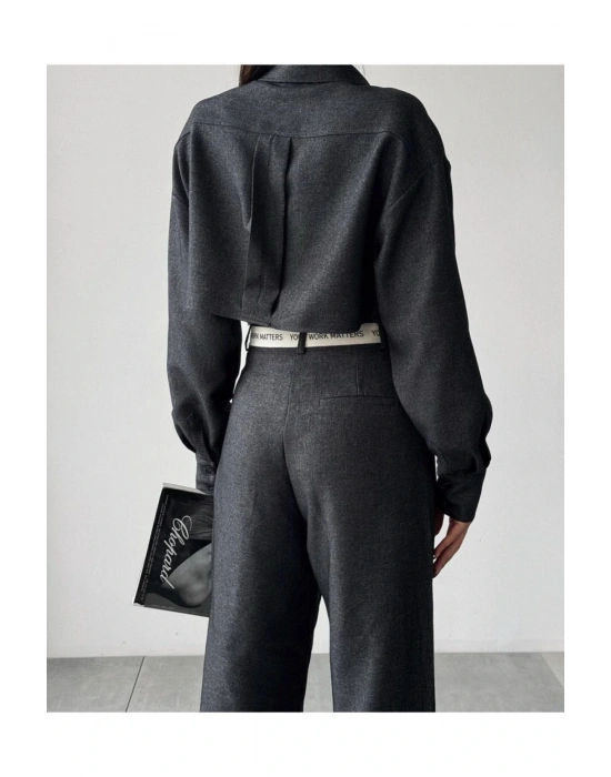 Şerit Detaylı Cepli Gömlek 24k11659