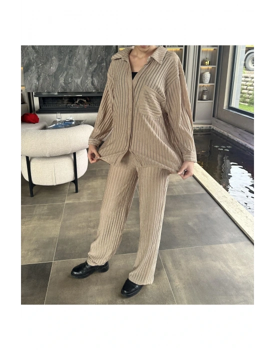 OVERSİZE GÖMLEK PANTLON EŞOFMAN TAKIM
