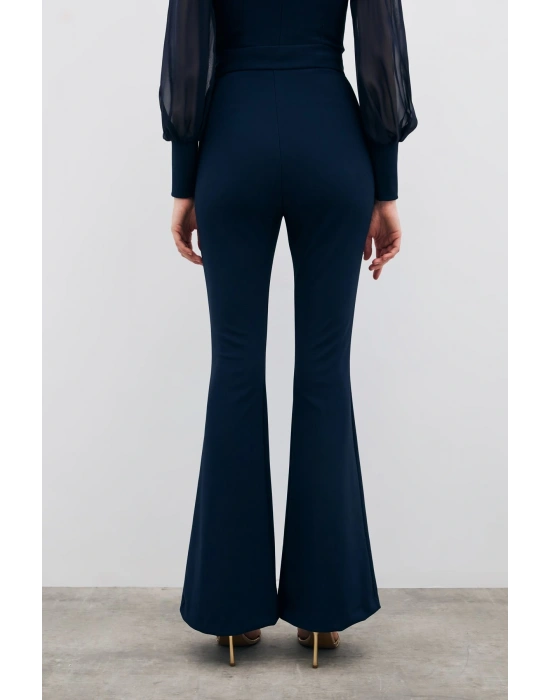 İspanyol Paça Pantolon - Lacivert