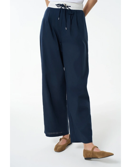 Beli Garnili Palazzo Pantolon Lacivert