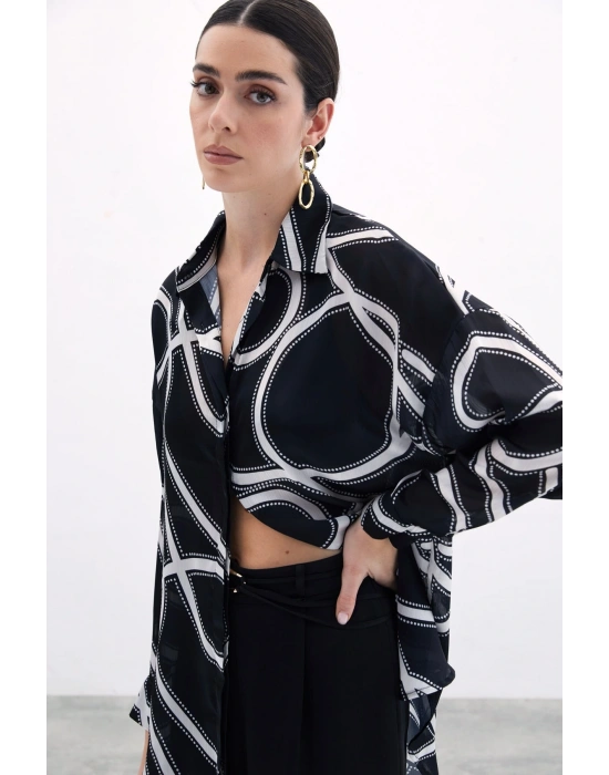 Salaş Gömlek - Siyah