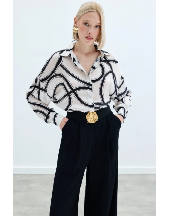 Salaş Gömlek - Ekru