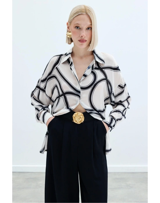 Salaş Gömlek - Ekru