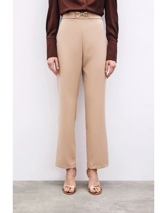 Aksesuar Detaylı Pantolon - Camel