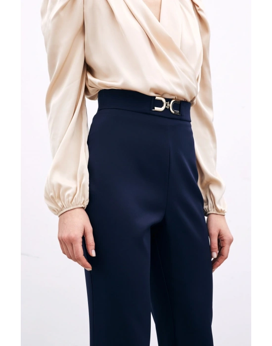 Aksesuar Detaylı Pantolon - Lacivert