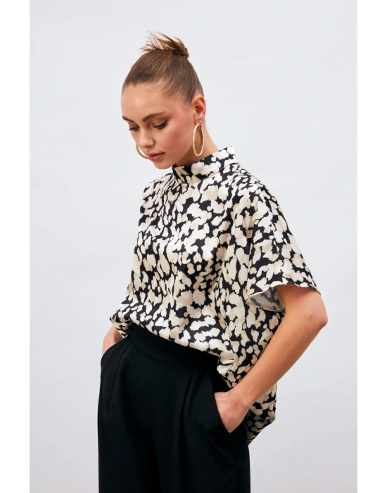 Yarasa Kol Salaş Bluz - Siyah