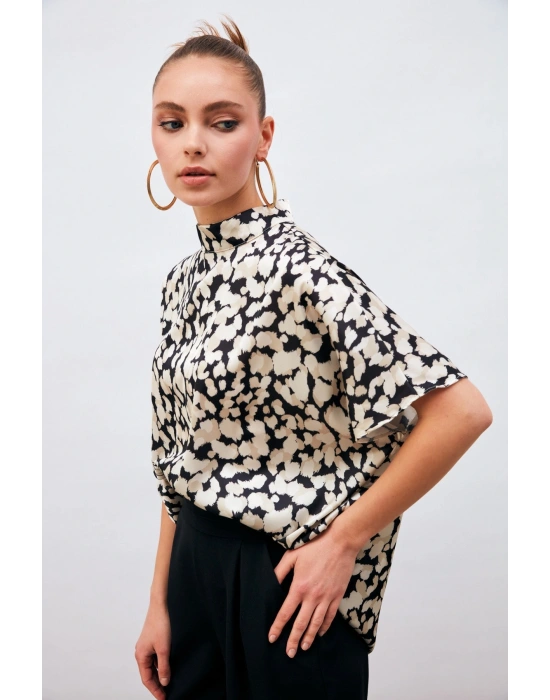 Yarasa Kol Salaş Bluz - Siyah