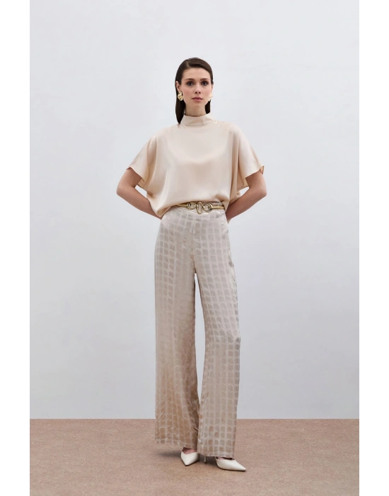 Yarasa Kol Salaş Bluz - Bej