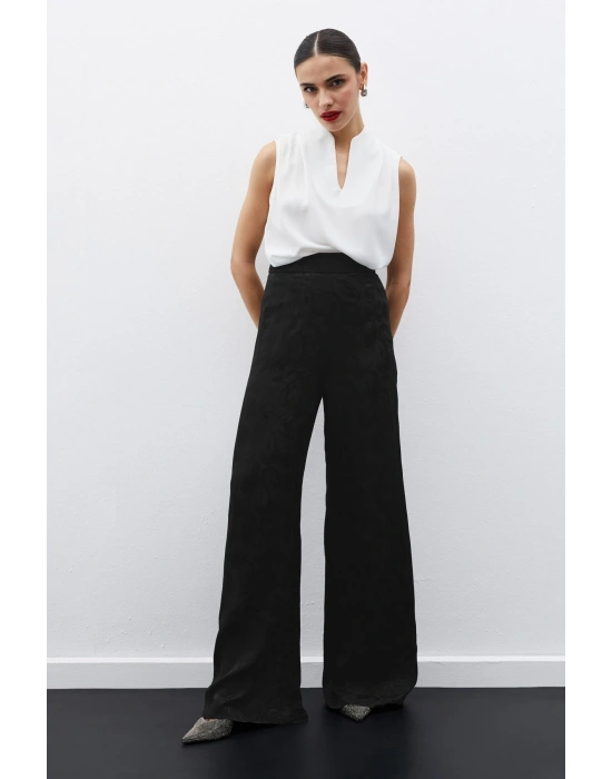 Hakim Yaka Kolsuz Bluz - Ekru