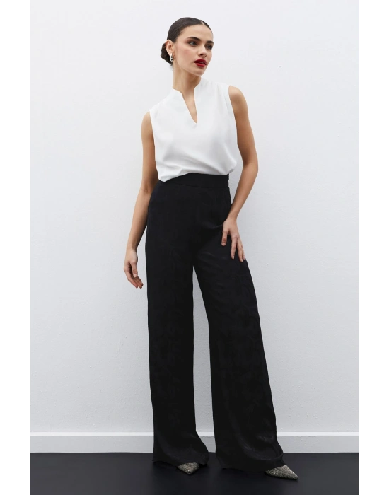 Hakim Yaka Kolsuz Bluz - Ekru