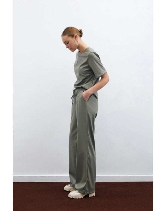 Salaş Deri Pantolon - Çağla Yeşili