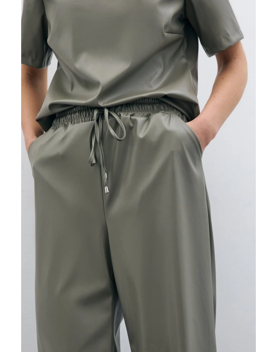 Salaş Deri Pantolon - Çağla Yeşili