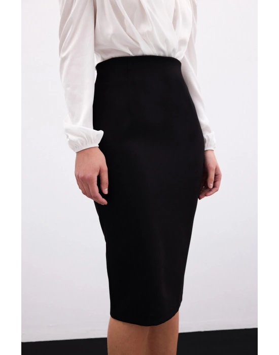 Düz Kalem Etek - Siyah