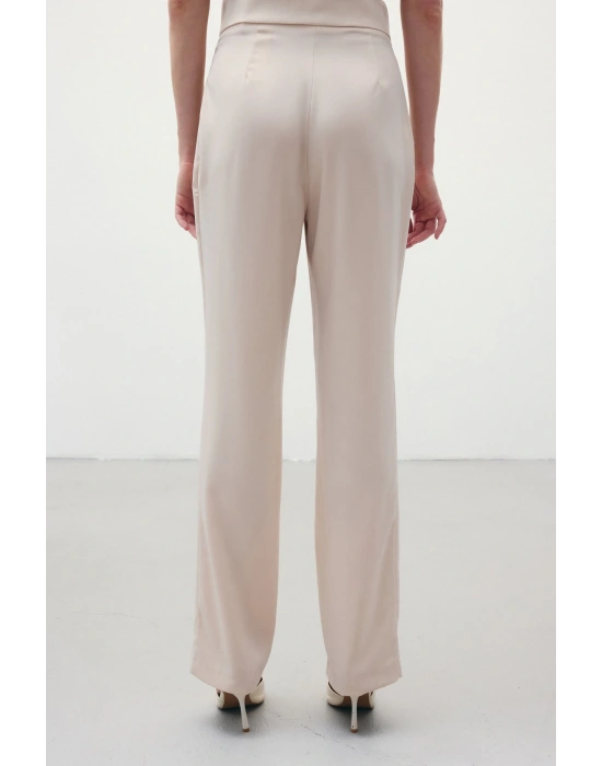 Klasik Düz Pantolon - Bej