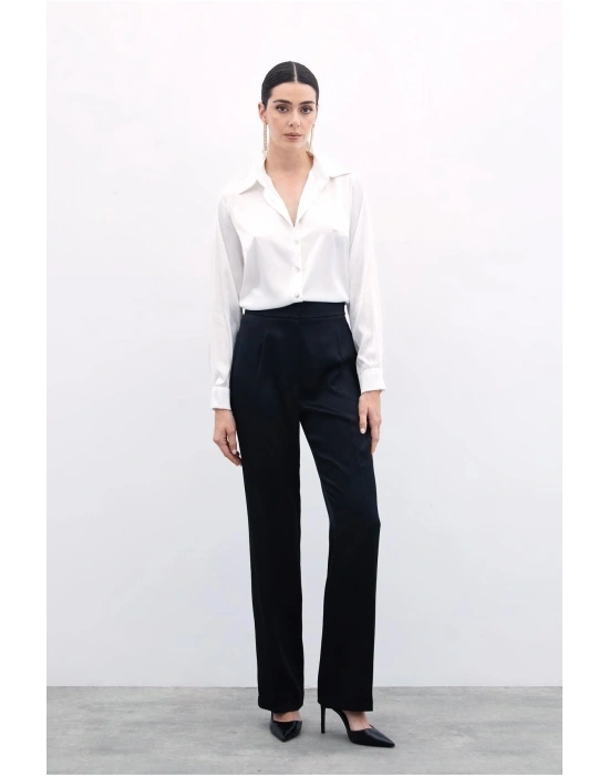 Klasik Düz Pantolon - Siyah