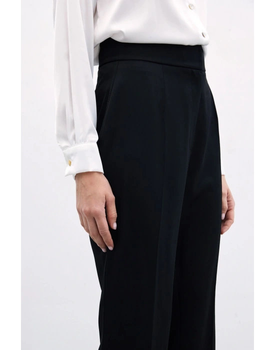 Klasik Düz Pantolon - Siyah