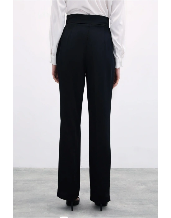 Klasik Düz Pantolon - Siyah