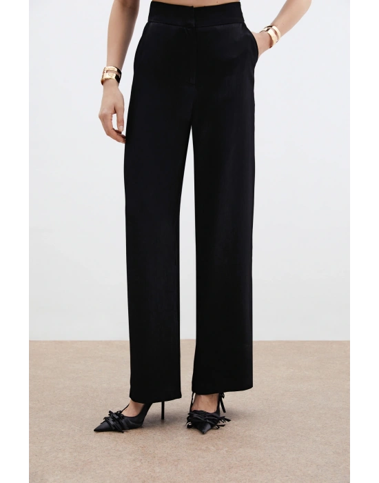 Cepli Bol Pantolon - Siyah