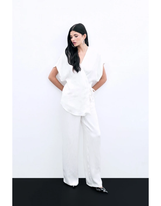 Cepli Bol Pantolon - Ekru