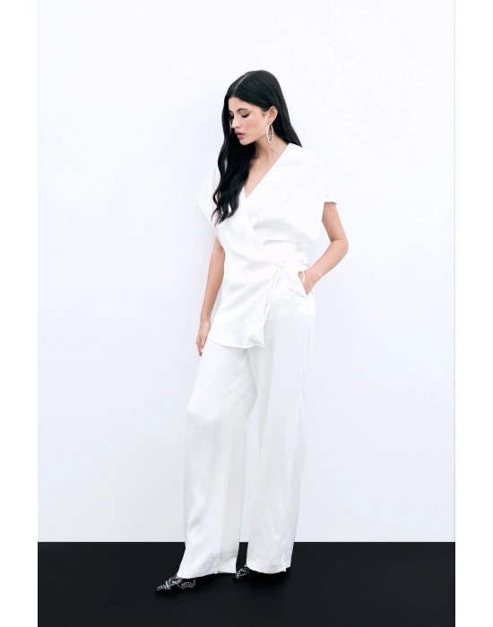 Cepli Bol Pantolon - Ekru
