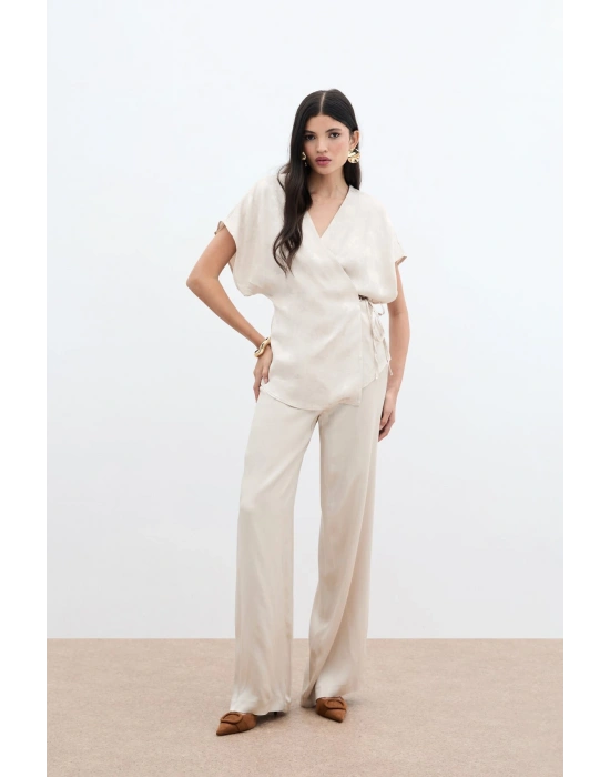 Cepli Bol Pantolon - Bej