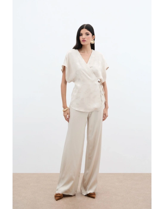 Cepli Bol Pantolon - Bej