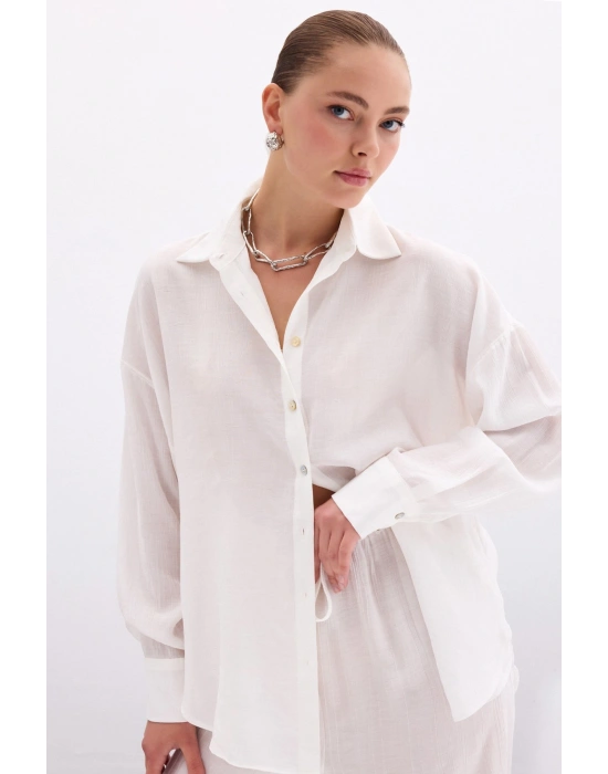Salaş Gömlek - Ekru