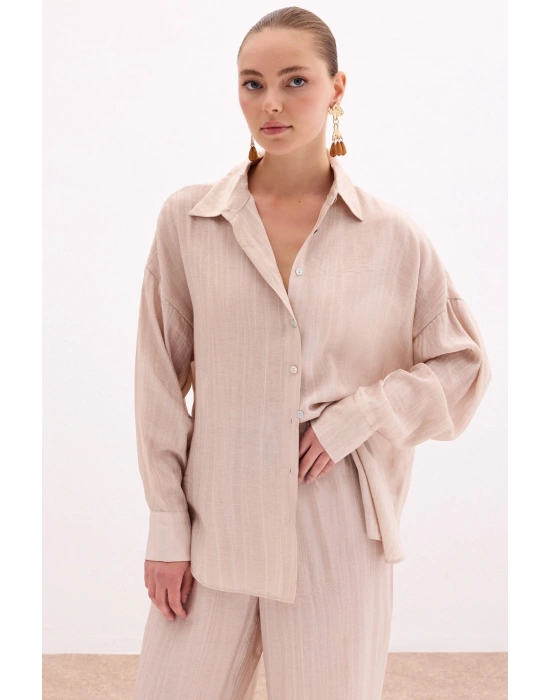 Salaş Gömlek - Bej