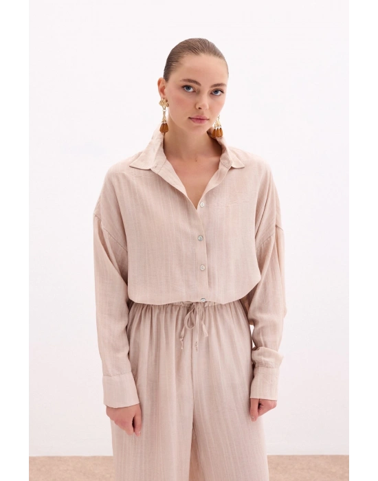 Salaş Gömlek - Bej