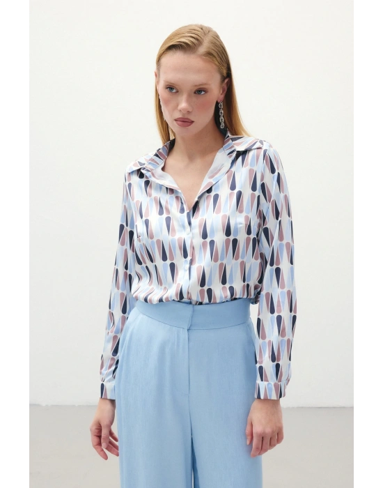 Düz Klasik Gömlek - Bebe Mavi