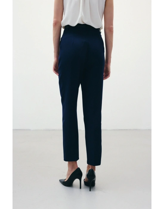 Kemerli Pantolon - Lacivert