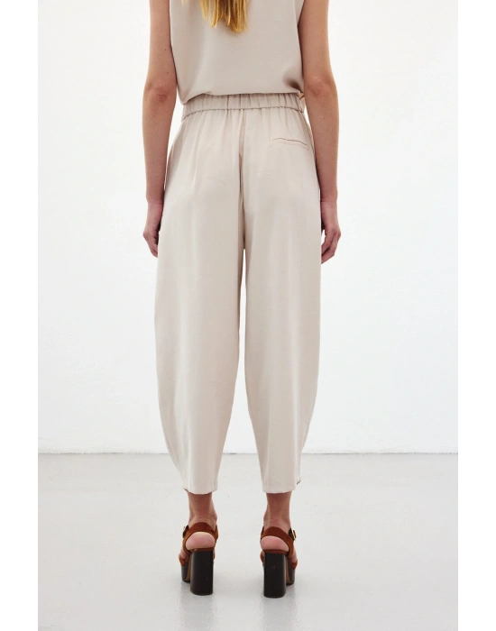 Şalvar Kesim Pantolon - Taş