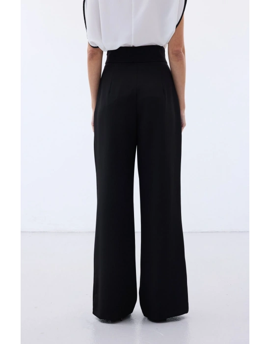 Aksesuarlı Pantolon - Siyah