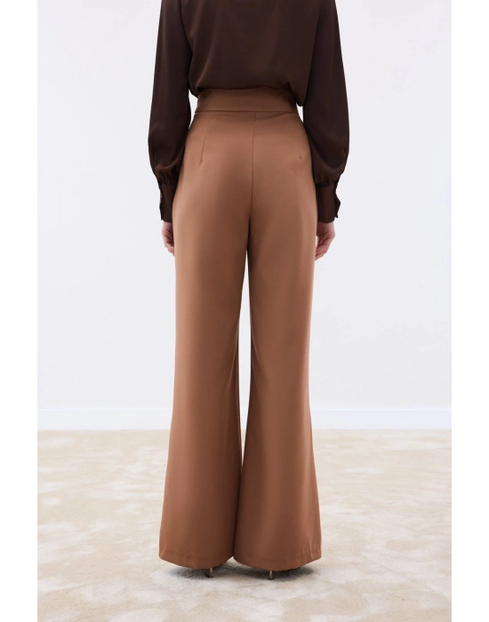 Aksesuarlı Pantolon - Camel