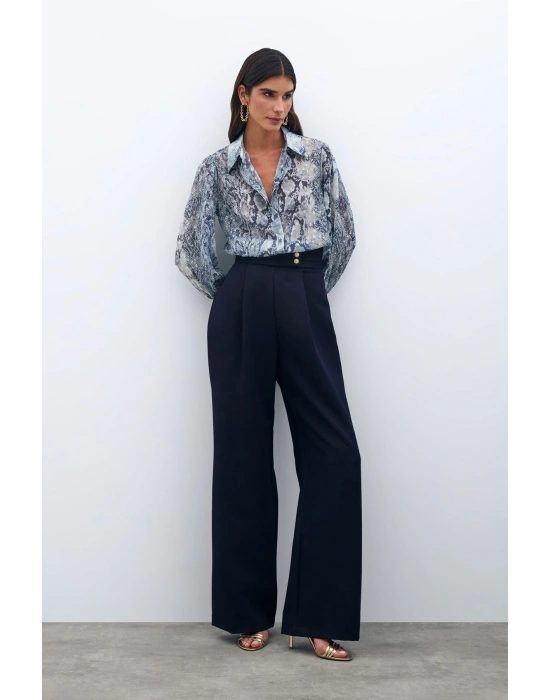 Bel Detaylı Pantolon