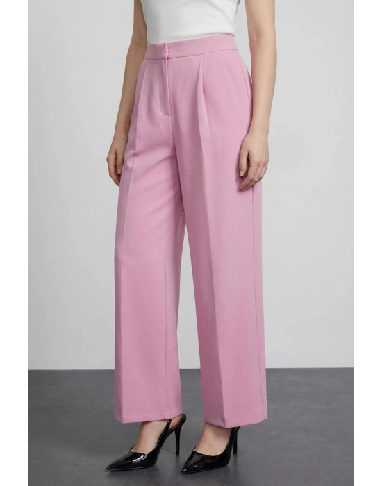 Bol Paça Pantolon Pembe