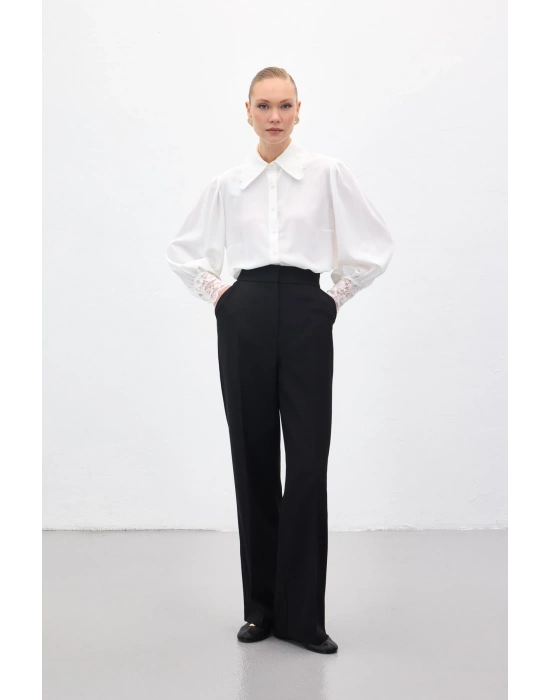 Cepli Klasik Pantolon - Siyah