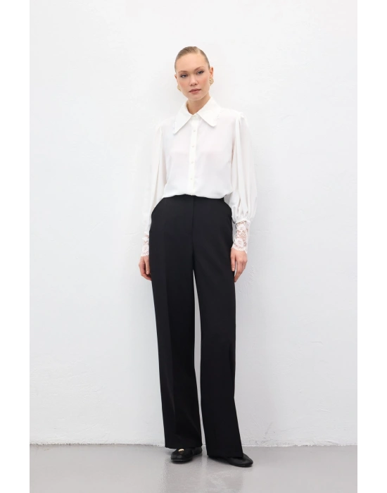 Cepli Klasik Pantolon - Siyah