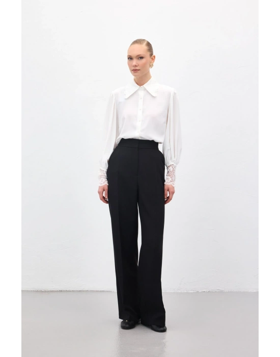 Cepli Klasik Pantolon - Siyah