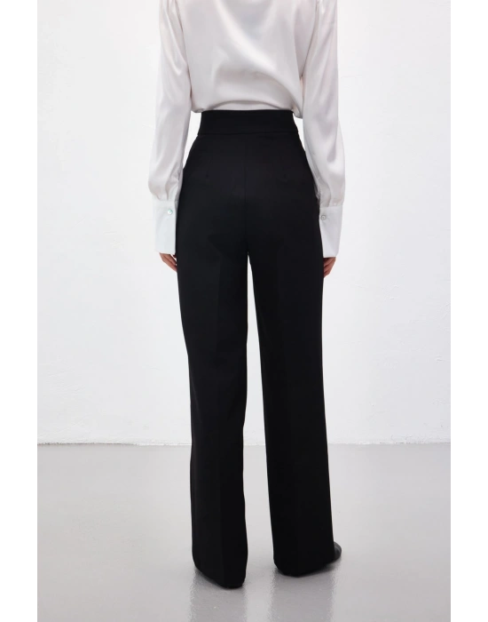 Cepli Klasik Pantolon - Siyah