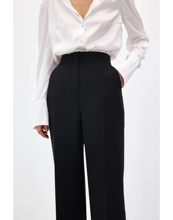 Cepli Klasik Pantolon - Siyah