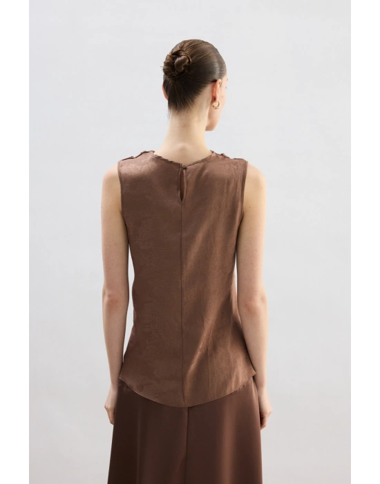 Degaje Yaka Bluz - Vizon