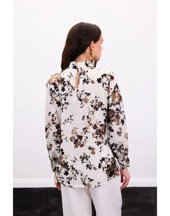 Dik Yaka Bluz - Haki